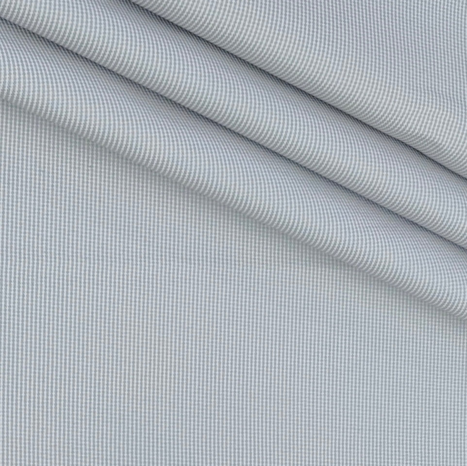 Trouser Fabric Raymond Poly Cotton Stretchable Pin Check Colour Ash Grey