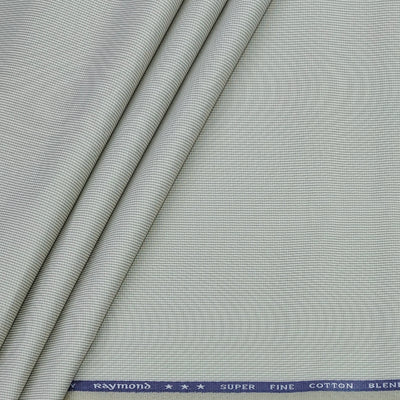 Trouser Fabric Raymond Poly Cotton Stretchable Pin Check Colour Dull Brown