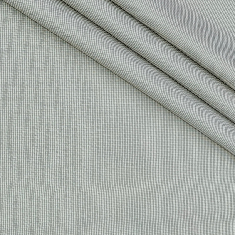 Trouser Fabric Raymond Poly Cotton Stretchable Pin Check Colour Dull Brown