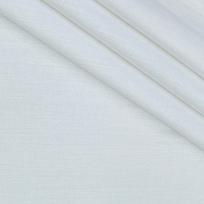 Trouser Fabric Raymond Pure Cotton Linen Look Color White