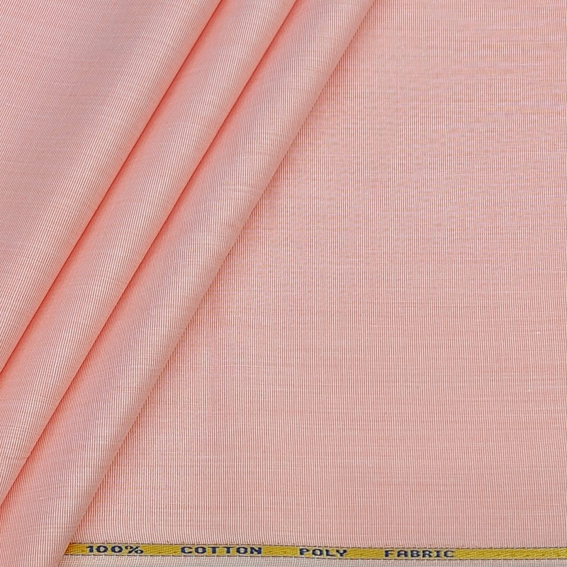 Shirt Fabric ManTire Poly Cotton Wrinkle Free Fill a Fill Colour Melon Pink