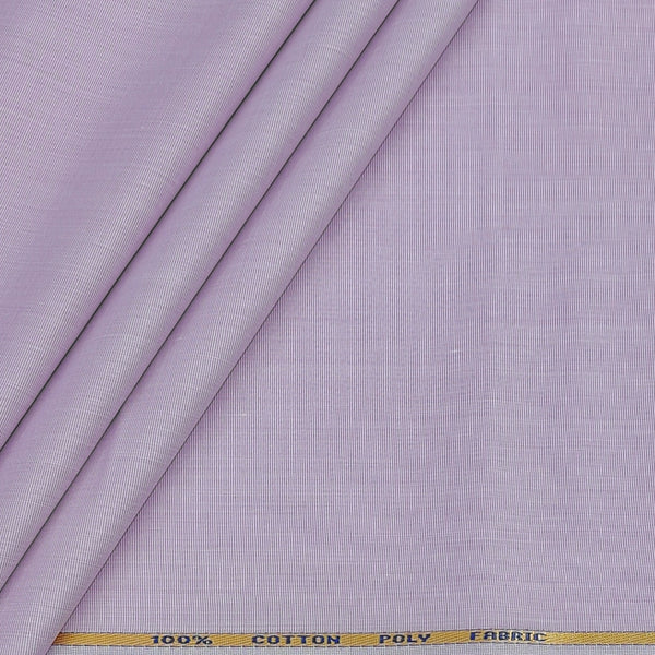 Shirt Fabric ManTire Poly Cotton Wrinkle Free Fill a Fill Colour Lavender