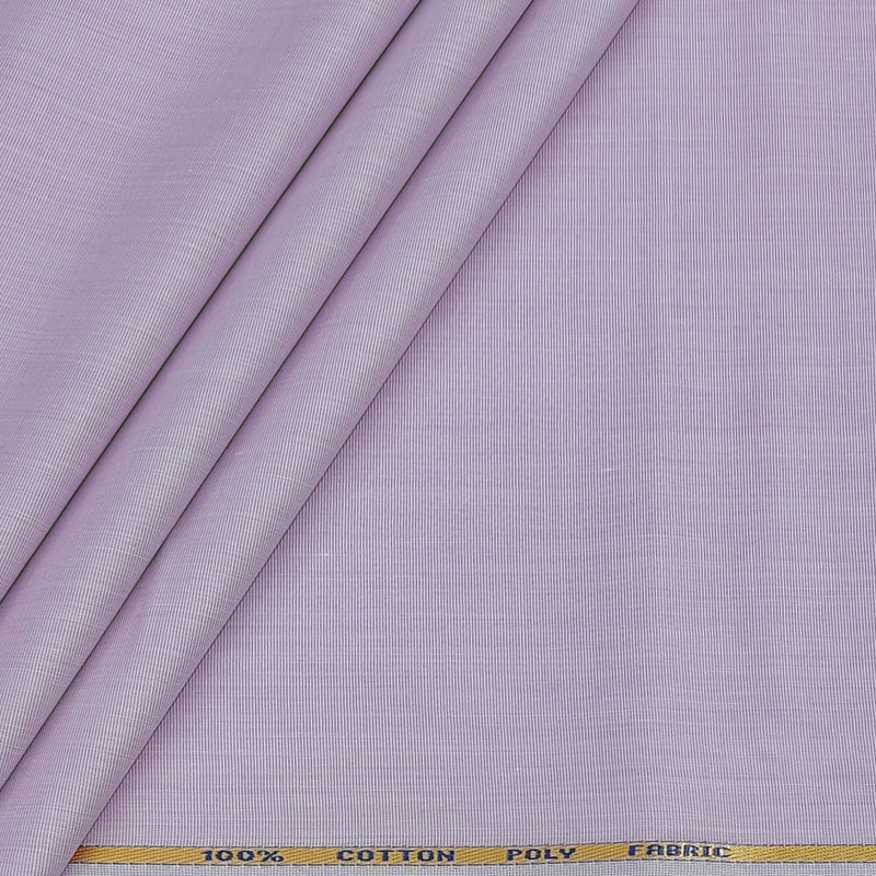 Shirt Fabric ManTire Poly Cotton Wrinkle Free Fill a Fill Colour Lavender