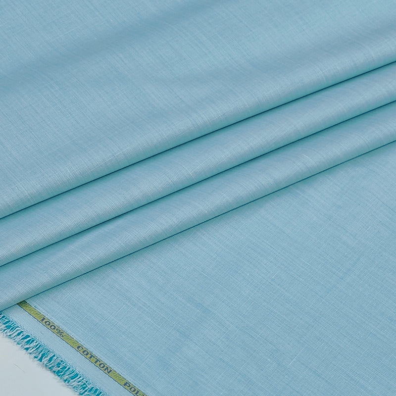 Shirt Fabric ManTire Poly Cotton Wrinkle Free Fill a Fill Colour Arctic Blue