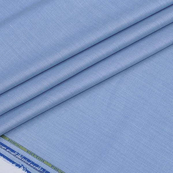 Shirt Fabric ManTire Poly Cotton Wrinkle Free Fill a Fill Colour Blue