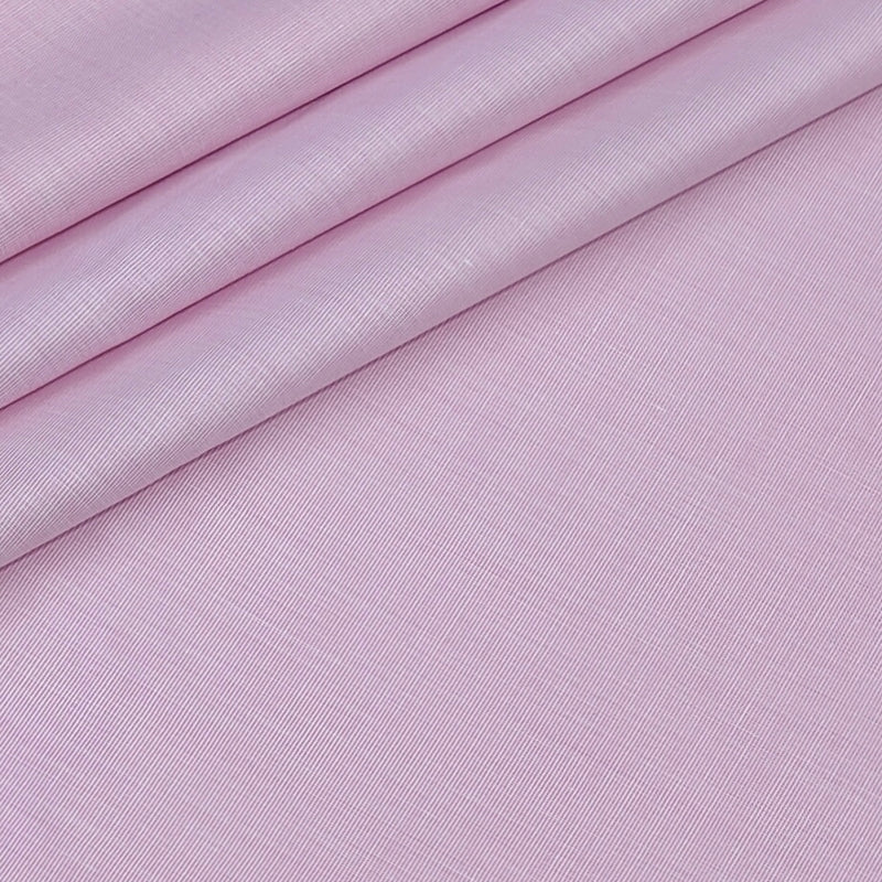 Shirt Fabric ManTire Poly Cotton Wrinkle Free Fill a Fill Colour Salmon Pink