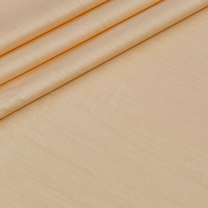 Shirt Fabric ManTire Poly Cotton Silk Wrinkle Free Plain Colour Apricot Orange