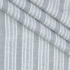 Shirt Fabric ManTire Poly Cotton Wrinkle Free Linen Look Patta Lining Colour Grey N White