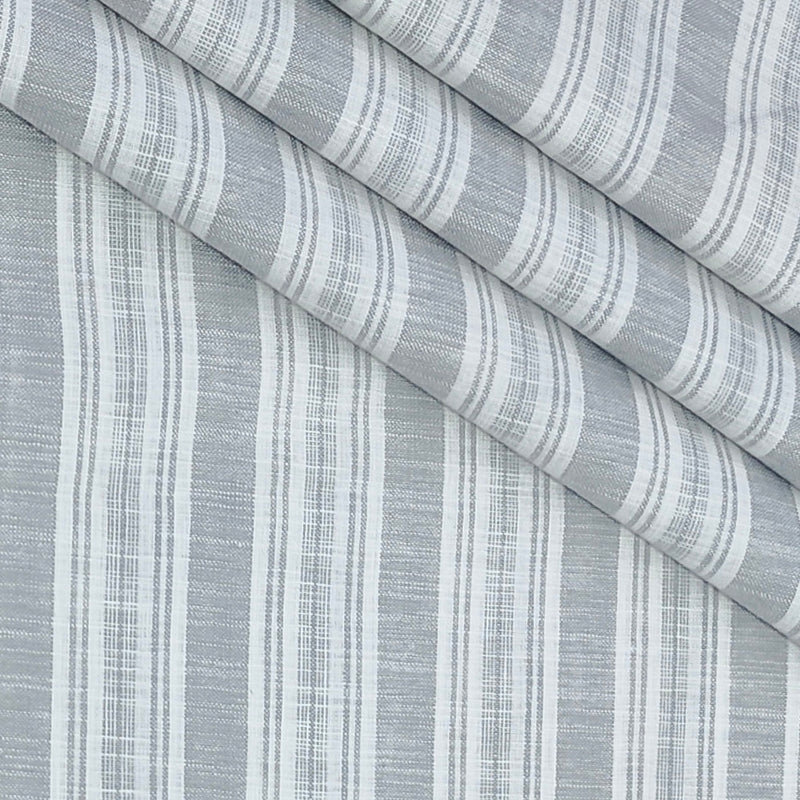 Shirt Fabric ManTire Poly Cotton Wrinkle Free Linen Look Patta Lining Colour Grey N White