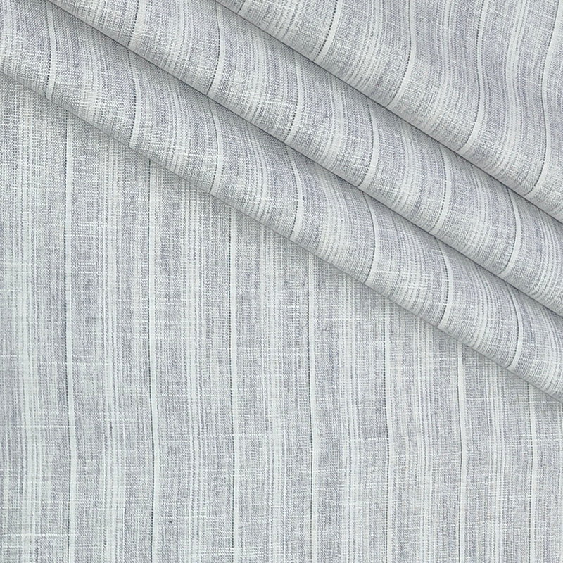 Shirt Fabric ManTire Poly Cotton Wrinkle Free Linen Look Broad Lining Colour Ash White