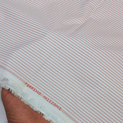 Shirt Fabric Ferrino Mizzoni  Poly Cotton Wrinkle Free Small Lining Colour Blush Red