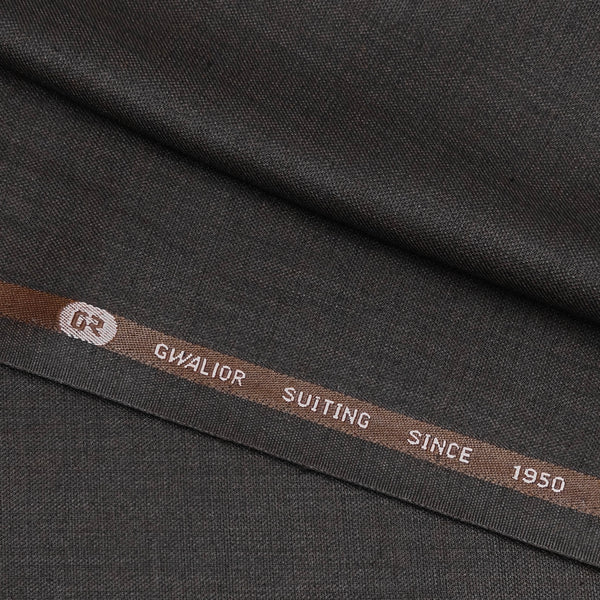 Trouser Fabric Gr Gwalior  Poly Viscose Slub Colour Tilt brown