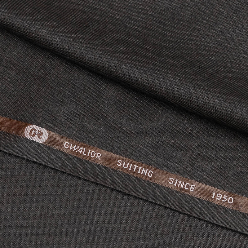 Trouser Fabric Gr Gwalior  Poly Viscose Slub Colour Tilt brown