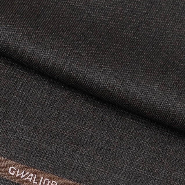 Trouser Fabric Gr Gwalior  Poly Viscose Slub Colour Tilt brown