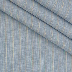 Shirt Fabric Raymond  Poly Cotton Wrinkle Free Broad Lining With Slub Colour Bluish Grey