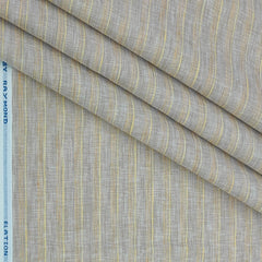 Shirt Fabric Raymond  Poly Cotton Wrinkle Free Broad Lining With Slub Colour Natural Brown