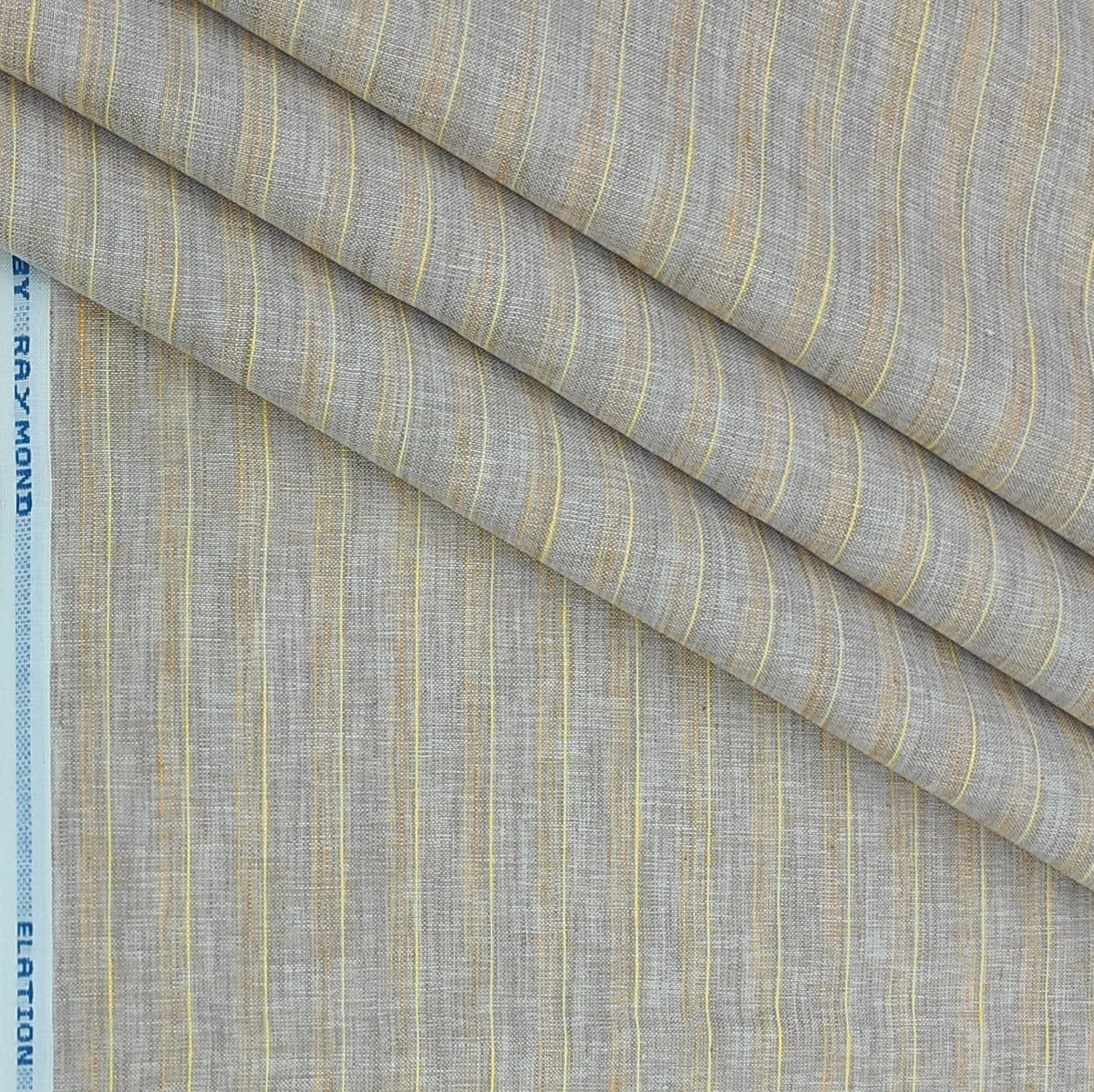 Shirt Fabric Raymond  Poly Cotton Wrinkle Free Broad Lining With Slub Colour Natural Brown