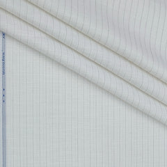 Shirt Fabric Raymond  Poly Cotton Wrinkle Free Lining Colour Ash White