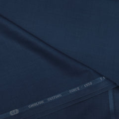 Trouser Fabric Gr Gwalior Poly Viscose Slub Colour Teal Blue
