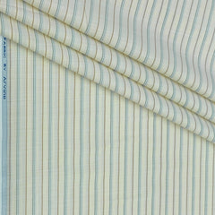 Shirt Fabric Arvind Poly Cotton Wrinkle Free Broad Lining With Slub Colour Ash Brown