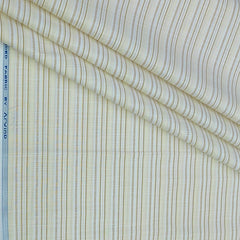 Shirt Fabric Arvind Poly Cotton Wrinkle Free Broad Lining With Slub Colour Ash Brown