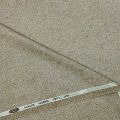 Trouser Fabric Gr Gwalior Poly Viscose Slub Colour Dry Wood Brown