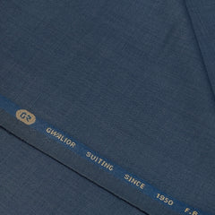 Trouser Fabric Gr Gwalior Poly Viscose Slub Colour Charcoal Agean Blue