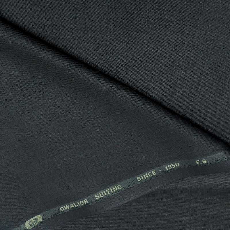 Trouser Fabric Gr Gwalior Poly Viscose Slub Colour Charcoal Grey