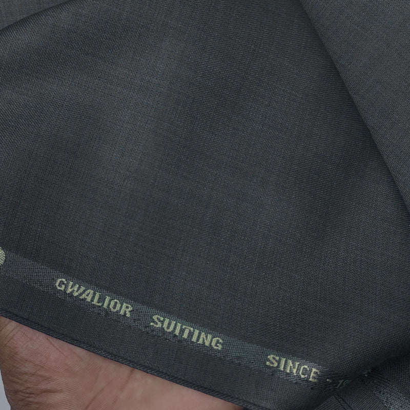 Trouser Fabric Gr Gwalior Poly Viscose Slub Colour Charcoal Grey