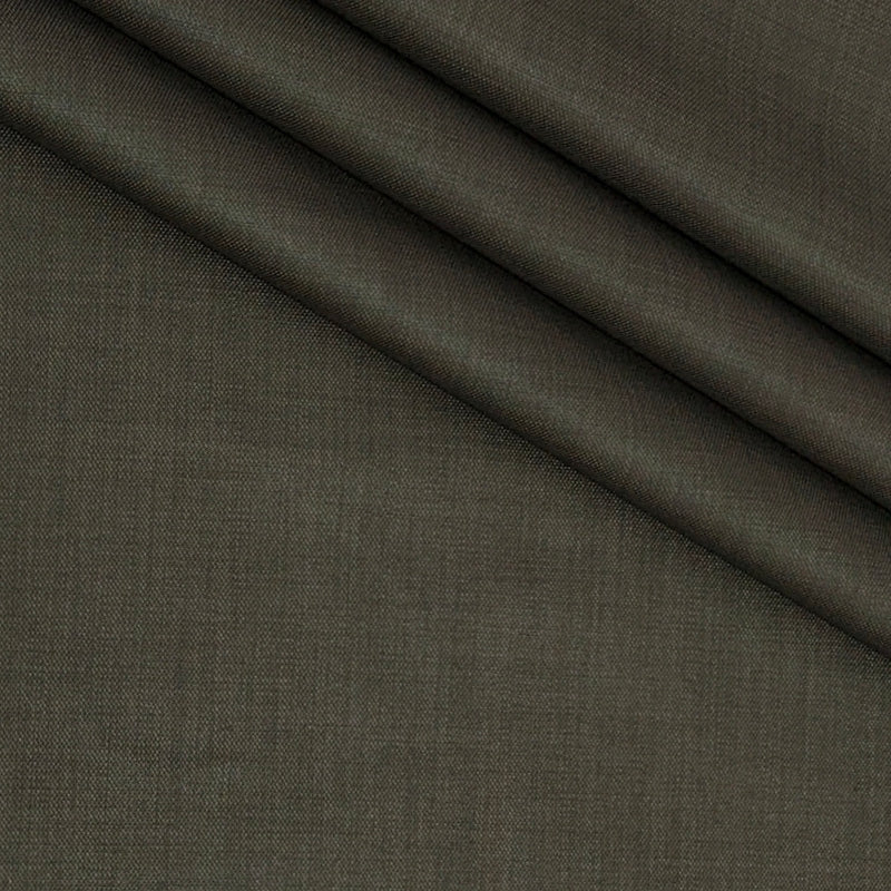 Trouser Fabric Gr Gwalior Poly Viscose Slub Colour Greenish Brown