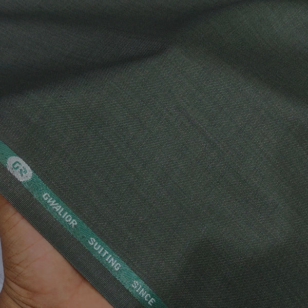 Trouser Fabric Gr Gwalior Poly Viscose Slub Colour Seaweed Green
