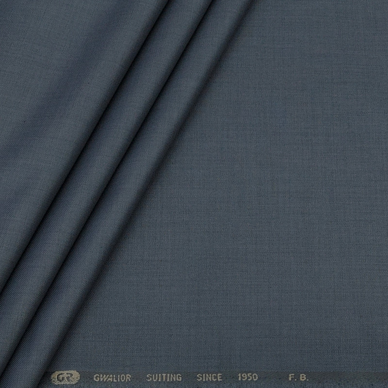 Trouser Fabric Gr Gwalior Poly Viscose Slub Colour Bluish Grey