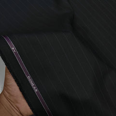 Trouser Fabric Donear Poly Viscose Premium T/R Stretchable Broad Lining Colour Black