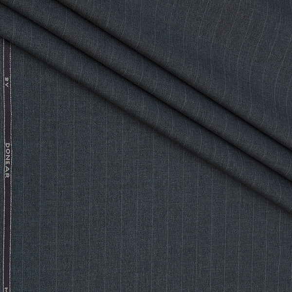 Trouser Fabric Donear Poly Viscose Premium T/R Stretchable Broad Lining Colour Slate Grey