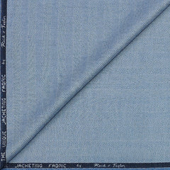 Blazer Fabric Reid N Taylor Wool Blended Herrinbone Colour Light Blue