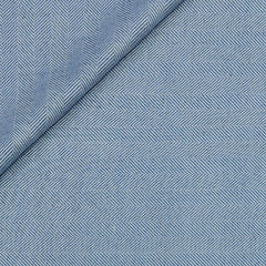 Blazer Fabric Reid N Taylor Wool Blended Herrinbone Colour Light Blue