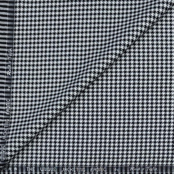Tweed Blazer Fabric Reid N Taylor Small Check Colour Black N White
