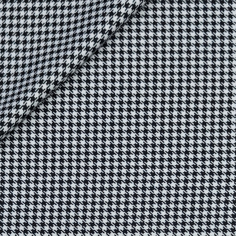 Tweed Blazer Fabric Reid N Taylor Small Check Colour Black N White
