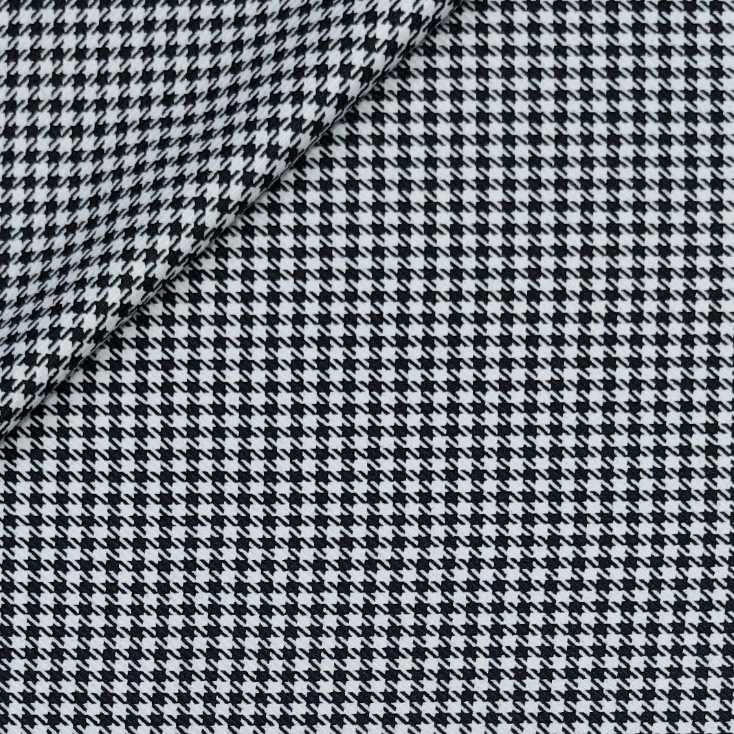 Tweed Blazer Fabric Reid N Taylor Small Check Colour Black N White