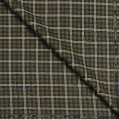 Tweed Blazer Fabric Reid N Taylor Check Colour Greenish Dry Moss Brown