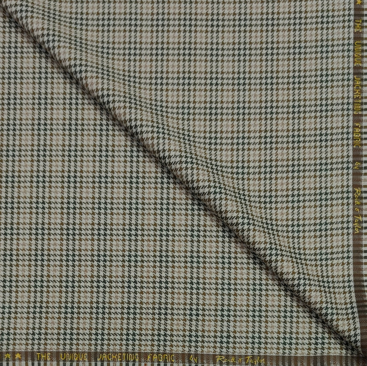 Tweed Blazer Fabric Reid N Taylor Zigzag Colour Flannel Brown
