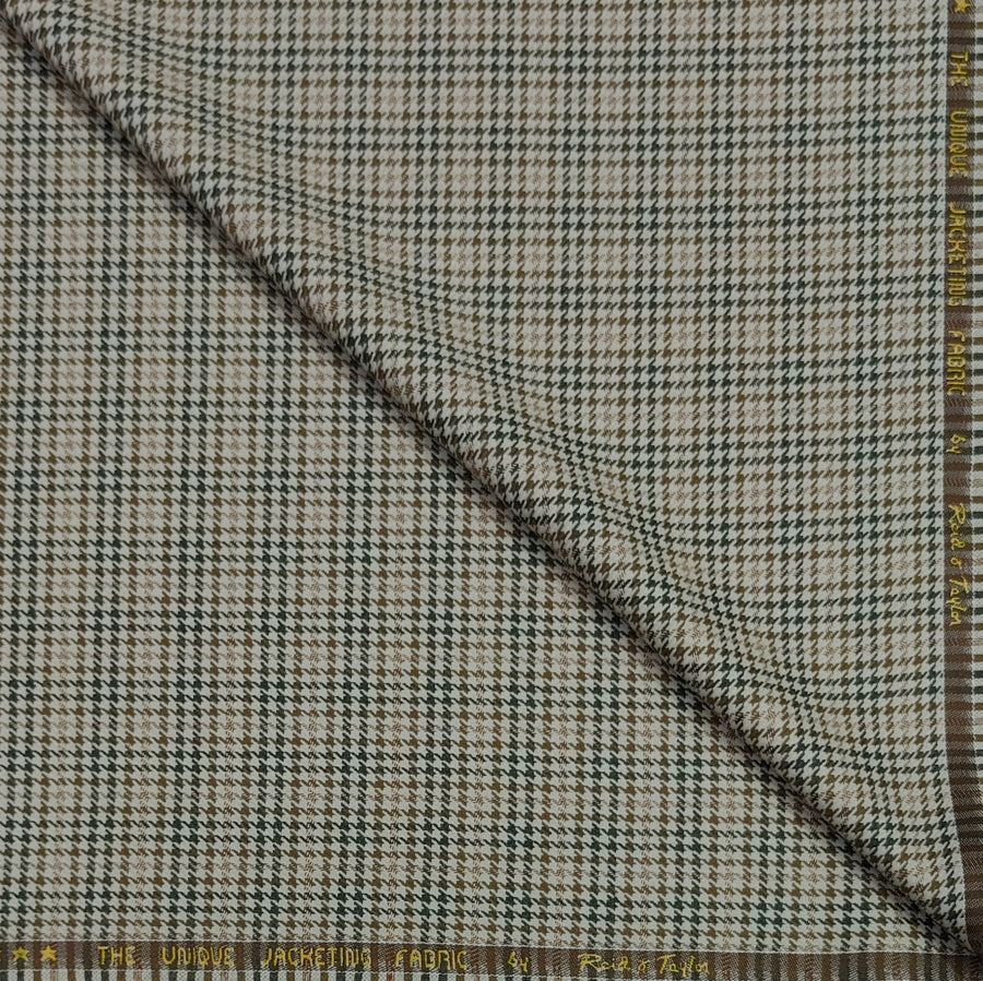 Tweed Blazer Fabric Reid N Taylor Zigzag Colour Flannel Brown