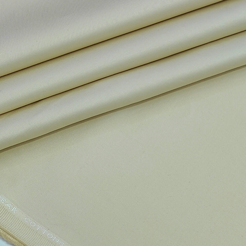 Trouser Fabric Donear Giza Cotton 2Ply Stretchable Plain Colour Ash Brown