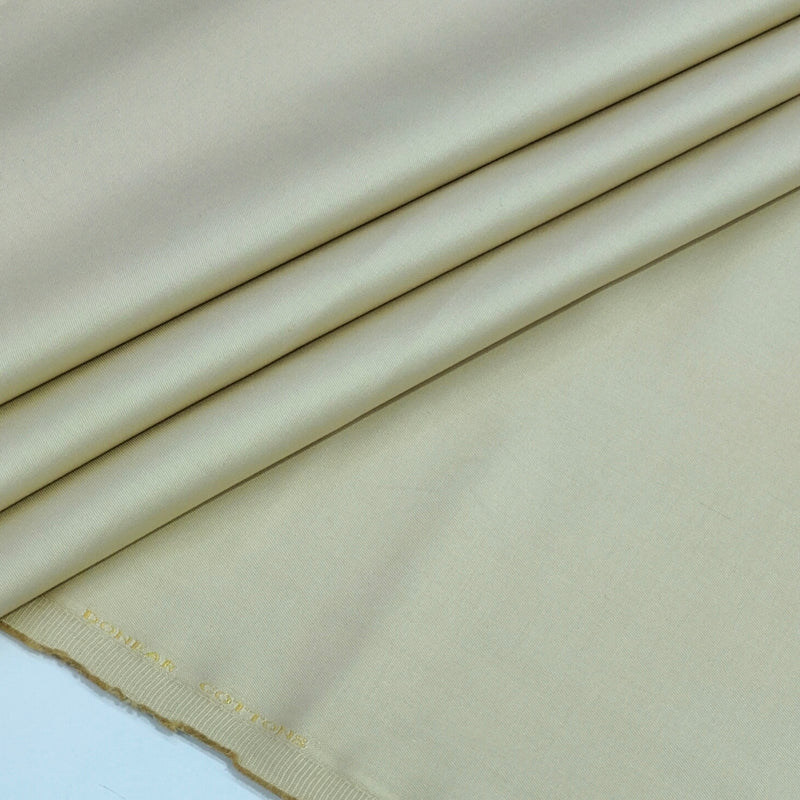 Trouser Fabric Donear Giza Cotton Stretchable Plain Colour Ash Brown