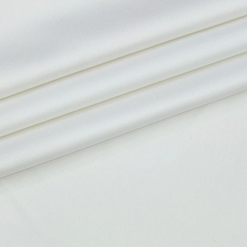 Trouser Fabric Donear Giza Cotton Stretchable Plain Colour Off White