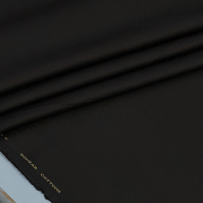 Trouser Fabric Donear Giza Cotton Stretchable Plain Colour Dark Chocolate