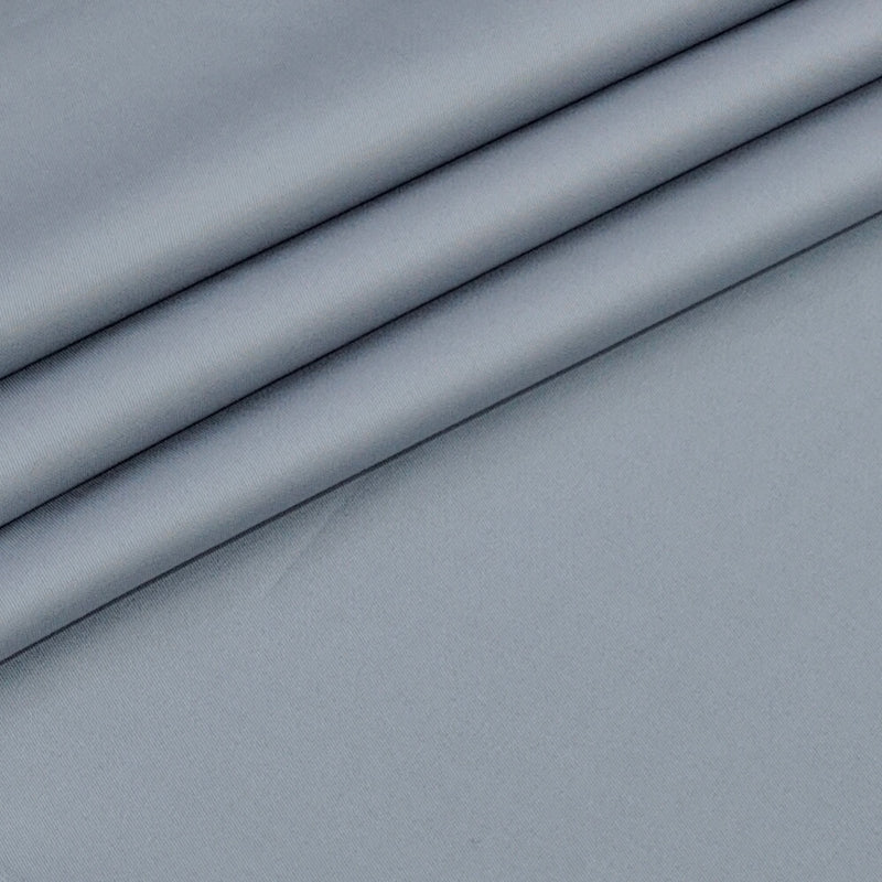 Trouser Fabric Donear Giza Cotton Stretchable Plain Colour Sky Silver