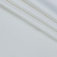 Trouser Fabric Donear Giza Cotton 2Ply Stretchable Plain Colour White