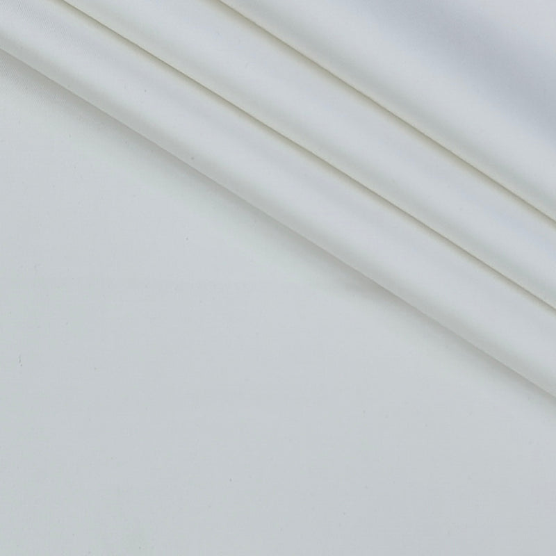 Trouser Fabric Donear Giza Cotton 2Ply Stretchable Plain Colour White