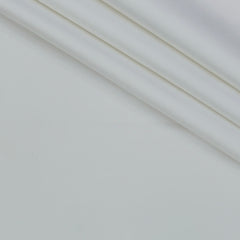 Trouser Fabric Donear Giza Cotton 2Ply Stretchable Plain Colour Off White